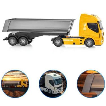 Imagem de Caminhão Caçamba Basculante Brinquedo Grande 41 cm - Usual Brinquedos