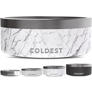 Imagem de Tigela para cães Coldest Dog – antiferrugem, antiderrapante, 3 camadas com isolamento térmico para cães – à prova de derramamento e resistente – Tigela de água para cães, gatos e animais de estimação,