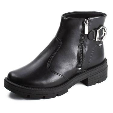 Imagem de Bota Feminina Coturno Fácil Calce Conforto Tratorada Dakota, Preto, 36