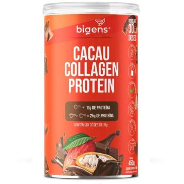 Imagem de Bigens cacau collagen protein 450g 