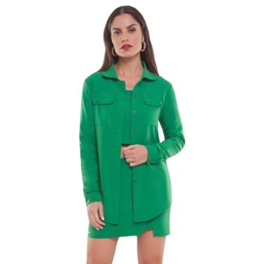 Imagem de Camisa e Casaco Casual Rosa Tatuada 9644 Armani Verde