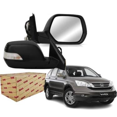 Imagem de Retrovisor Honda Crv 2007 2008 2009 2010 2011 2012 Elétrico Com Pisca 