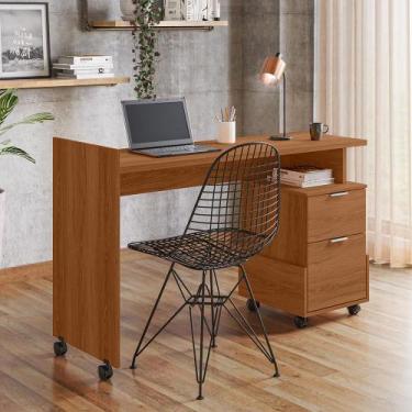 Imagem de Mesa Escrivaninha Alessa M1 Lukaliam 2 Gavetas Office - Lukaliam Móvei