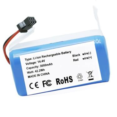 Imagem de Abatinvo Bateria 14,4V 3000mAh 850T compatível com Proscenic 850T 850P Neatsvor X500 X520 X600 Ultenic D5/ D5S Pro Series Robot Aspirador, serve para CMICR18650F8M7-4S1P