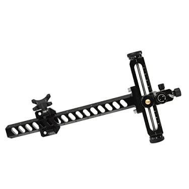 Imagem de Perogen Mira de arco recurvo mão direita ajustável 22 cm em forma de T para tiro com arco, mira alvo
