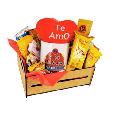 Imagem de Presente Dia dos Namorados Cesta De Café Da Manhã Romântica Com Caneca e Mimo (Te Amo Infinito)