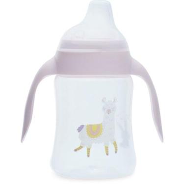 Imagem de Copo antivazamento lolly com alca zoo 250ml rosa bico silicone com tam