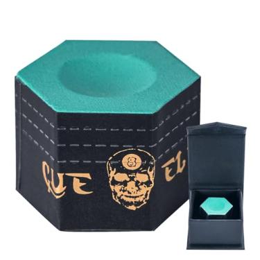 Imagem de CUEELF Giz de piscina premium para tacos de bilhar giz de bilhar bastão de bilhar azul giz, verde, rosa, roxo ou cinza