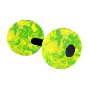 Imagem de menolana Halteres para exercícios aquáticos, equipamento aeróbico aquático, homens e mulheres, fortalecimento da parte superior do corpo, fitness em piscina, Amarelo E Verde