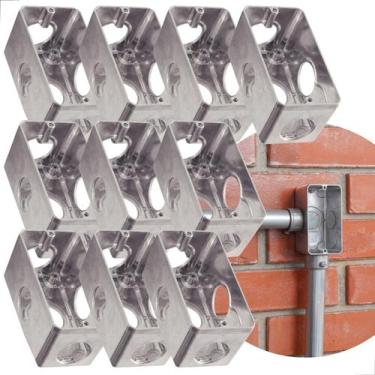 Imagem de 10 Condulete 3/4" Múltiplo Tipo X alumínio galvanizado Tramontina
