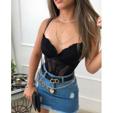 Imagem de Body com detalhes feminino lingeirie  -tamanho m - LAURY MODA 