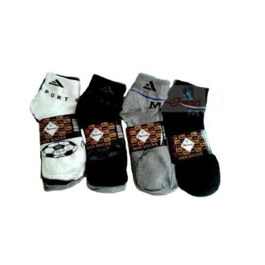 Imagem de Kit 3 Pares Meia Automax Soket Cano Médio 40/46 (Sortido) - Meias Bahi