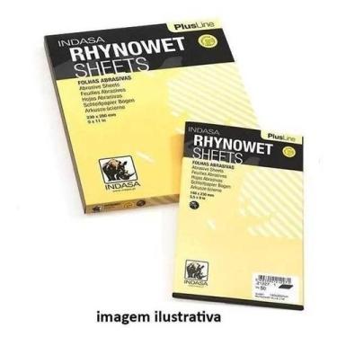 Imagem de Pacote com 100 folhas lixa p1200 e p1500 d agua - indasa - MARCA, Sem 