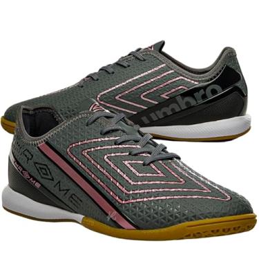 Imagem de Chuteira Masculina Futsal Chrome Grafite Preto Rosa Umbro U01FB005004-810