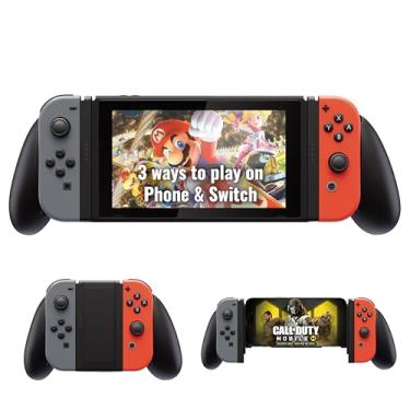 Imagem de MOBILEGAMINGCORPS MGC PROTEUS Transforming 3-in-1 Grip for Switch Joy-Con, iPhone Mobile Gaming Controller
