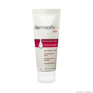 Imagem de Sabonete Líquido Facial Dermotivin Salix Para Acne 70ml