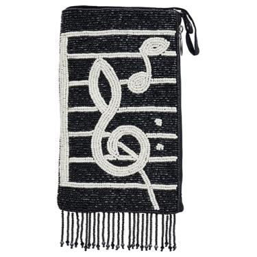 Imagem de Bamboo Trading Club Bag Symphony, preto, branco, 19 cm L x 11,4 cm A, Preto, branco, 7.5" W x 4.5" H