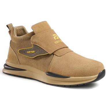 Imagem de GLANOUDUN Botas De Trabalho Masculinas, Bico Composto Marrom, Soldagem Leves Segurança, Construção Isolada E Indestrutível