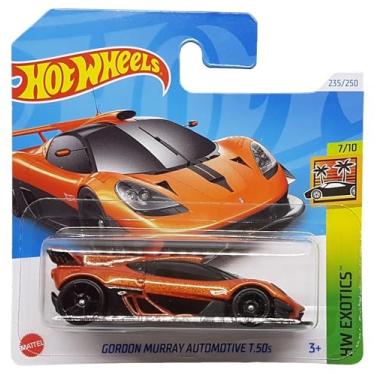 Imagem de Hot Wheels - Gordon Murray Automotive T.50s - HW Exotics 7/10 - HRY89 - Short Card - Analog Hypersports Car - Orange Metallic - Mattel 2024 - 1:64