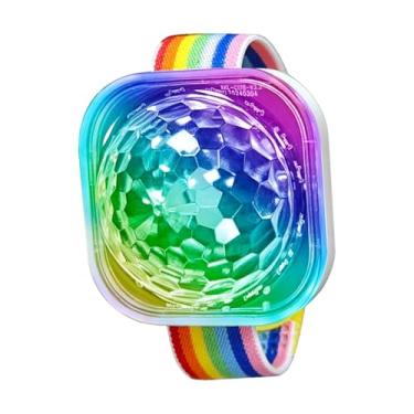 Imagem de Rrlihjgu Pulseiras LED | Luz de Bola de Discoteca | Carregamento USB com Ventosa Lâmpada Portátil de Pulseiras LED para Decoração de Quarto e Festa de Carro para Homens e Mulheres
