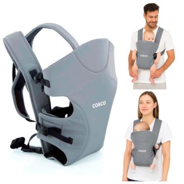 Imagem de Canguru Para Bebe - Sling Bebe Confortável e Ergonômico, Alças em X, Tecido Respirável, 3 Posições, Lavável na Máquina, Segurança Reforçada, Design Compacto e Leve