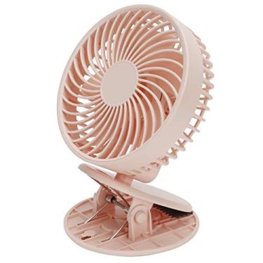 Imagem de Ymiko Mini Ventilador de Desktop 3 Velocidades fã de Mesa Portátil Com para o Quarto de Escritório Em Casa (PINK)