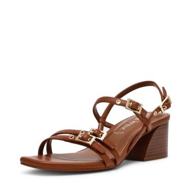 Imagem de Anne Klein Sandália feminina de salto Mackenzie, Marrom, 6.5