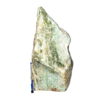 Imagem de 01 Ônix Verde Pé Serrado Natural 25 a 30kg Média 46cm Tipo B - Cristai