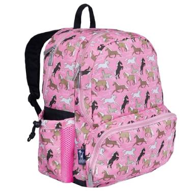 Imagem de Wildkin 17 Inch Kids Backpack for Boys & Girls, Features Three Zippered Compartment with Interior & Side Pockets Backpacks, Perfect for School & Travel Backpack for Kids, BPA-free (Horses in Pink)