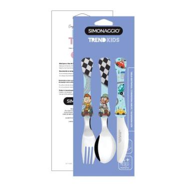 Imagem de Talher Infantil Minnie Disney Inox Simonaggio Frozen Carros Toy Store 