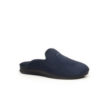Imagem de Pantufa Masculina Pegada Forrada Suede 166001, 39, Marinho