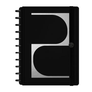 Imagem de Caderno de Disco ISCOOL Capa Dura Monograma Minimal Perfil G Preto Letra (Letra Z)