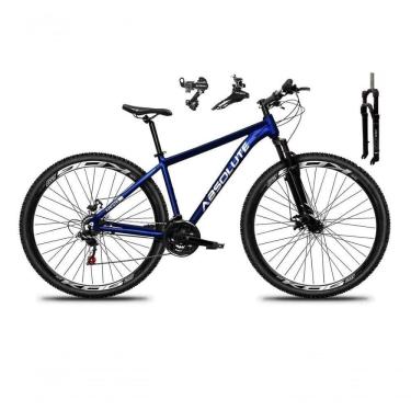 Imagem de Bicicleta Aro 29 Absolute Nero 5 Câmbios Shimano 24v Garfo Com Trava No Ombro Azul