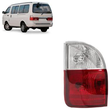 Imagem de Lanterna Traseira Besta 2005 Bicolor Canto Estriado Acrílico - Automot