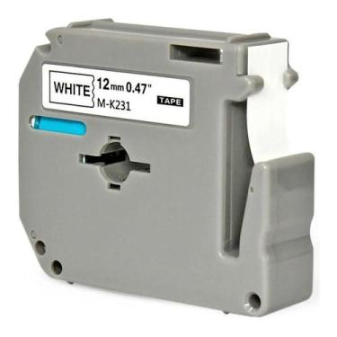 Imagem de Fita para Rotulador Eletrônico M-K231 M231 MK231 12mm x 8m Compatível 
