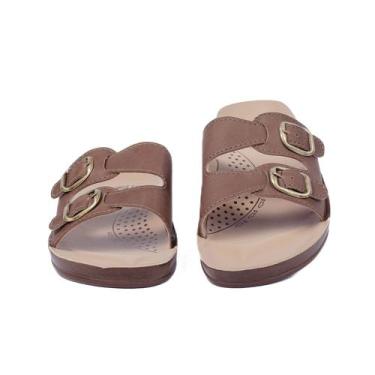 Imagem de Papete Ortopédica Feminina Chinela Macia Tamanco para Dores nos Pés - 