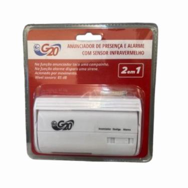 Imagem de Anunciador De Presença E Alarme Com Sensor Infravermelho G20 sem fio (