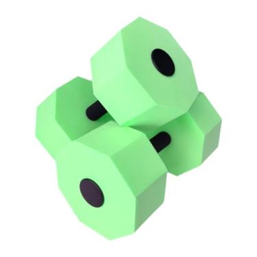 Imagem de MotiveTech 2 Halteres Aquáticos para Atividades em Piscina Acessórios EVA para Fitness, Verde