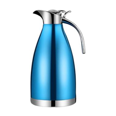 Imagem de MotiveTech Jarra de Café de aço Inoxidável, Dispensador de água Quente a Vácuo, Cafeteira para Chá, Geladeira, Casa, Azul
