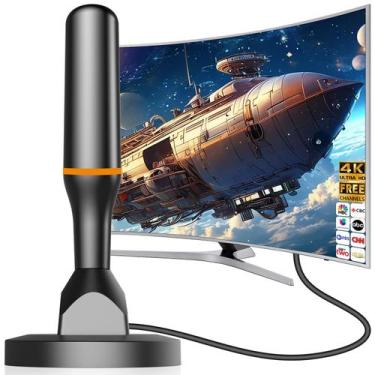 Imagem de Antena de TV DTB TECH 2025 interna para Smart TV 4K 1080p