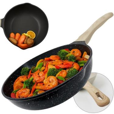 Imagem de Panela Frigideira Cerâmica Antiaderente Fogão Cooktop Indução E Gás Li