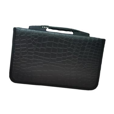 Imagem de Generic Estojo para CD, suporte para CD com alça, carteira portátil para CD, fecho de zíper, bolsa leve para armazenamento de disco para carro, casa e