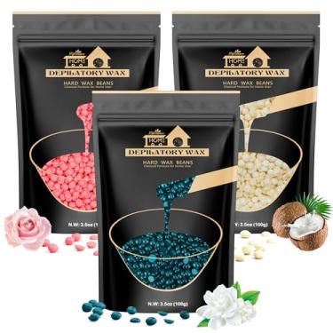 Imagem de Lifestance Miçangas de cera de biquíni brasileiro – 300 g de cera dura para depilação no rosto, corpo, pernas – contas de pérolas para aquecedores de cera