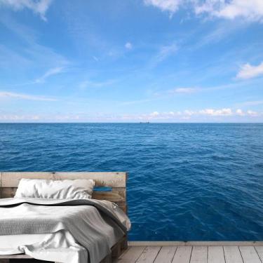 Imagem de Papel de Parede Praia Paisagem Mar Natureza Sala Painel - 105pcp - All