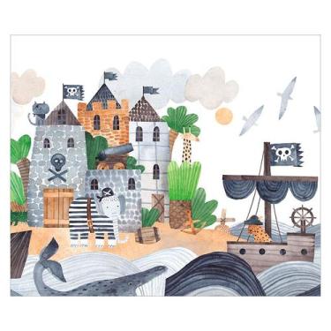 Imagem de Papel de Parede Adesivo Infantil Piratas Bebe Quarto Menino - 572pcm -