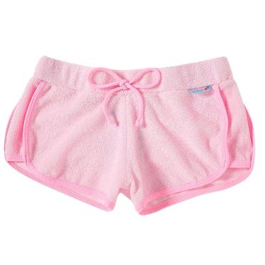 Imagem de Shorts Praia Infantil Atoalhado Rosa Claro Tip Top