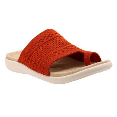 Imagem de REVITALIGN Sandália feminina Evelyn Slide, Chá Rooibos, 7 Wide