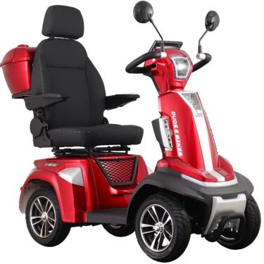 Imagem de Quadriciclo Elétrico Adulto 500W E-Mobi Bateria de Lítio 48V Duos Vermelho