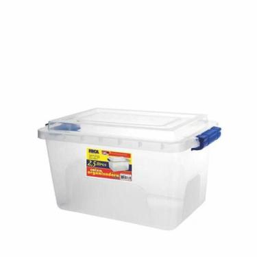 Imagem de Caixa Organizadora  Multiuso Transparente Alta 2,5 Litros - Ercaplast