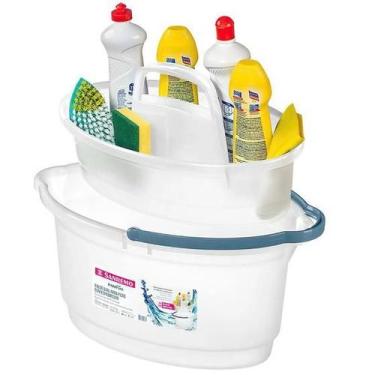 Imagem de Kit Balde Oval 14l + Balaio De Limpeza Em Geral Sanremo